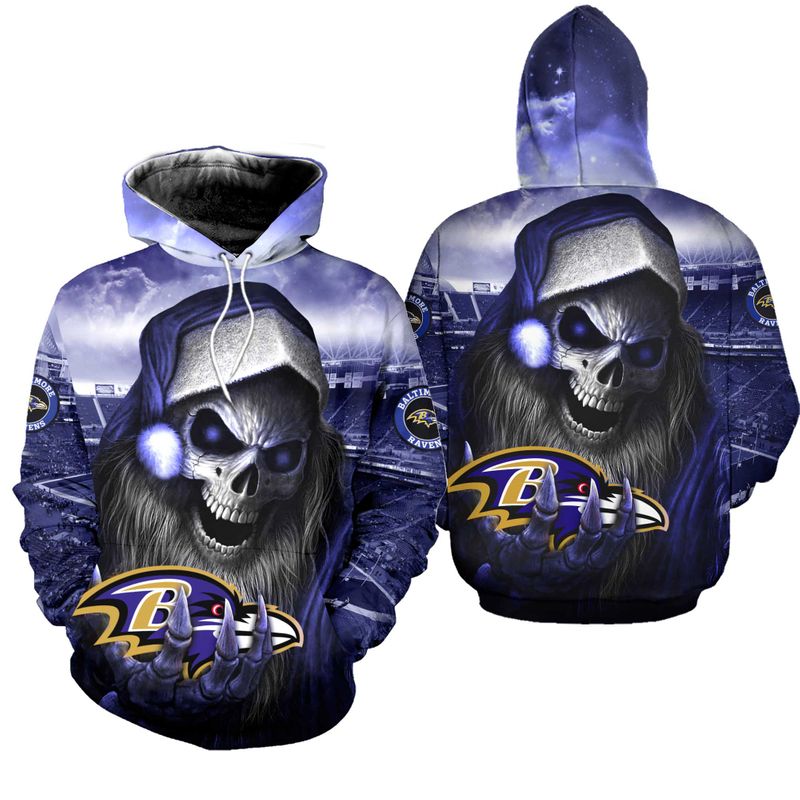 Stocktee Baltimore Ravens Limited Edition Over Print Full 3D Hoodie S ...