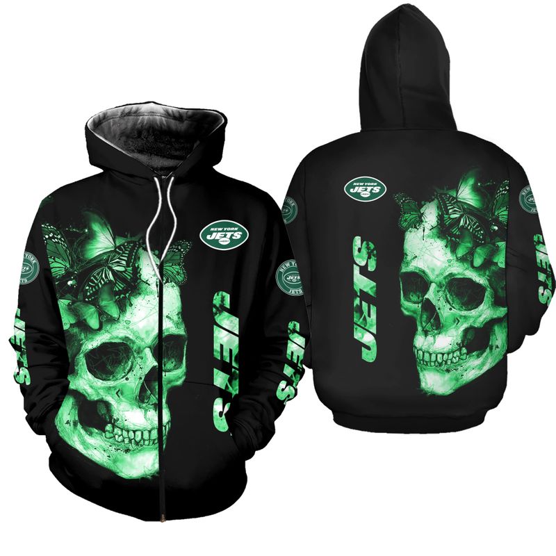 NFL New York Jets Limited Edition All Over Print Sweatshirt Zip Hoodie ...