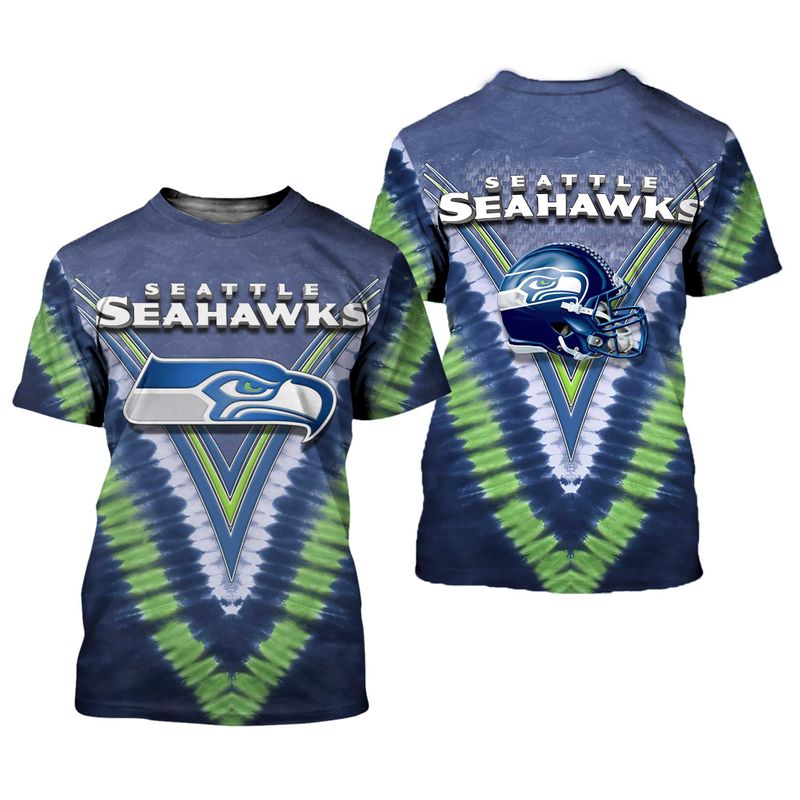 NFL Seattle Seahawks Limited Edition All Over Full 3D Print T-Shirt ...