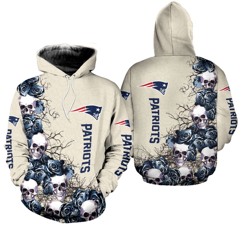 Nfl New England Patriots Limited Edition All Over Print Sweatshirt Zip 