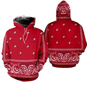 Red Bandana Limited Edition All Over Print Hoodie Size S-5XL GTS002373