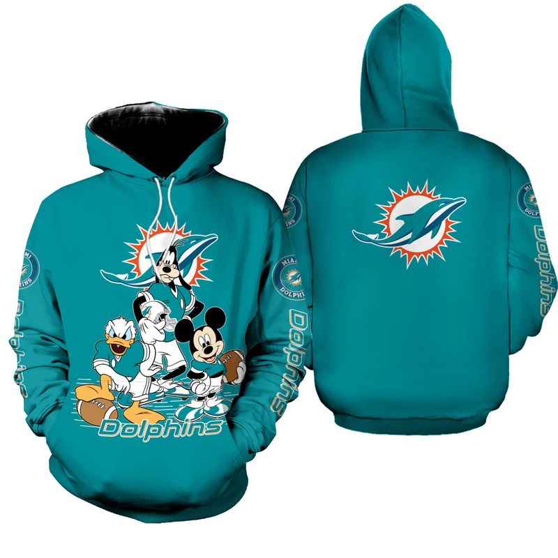 NFL Miami Dolphins Limited Edition All Over Print Sweatshirt Zip Hoodie ...