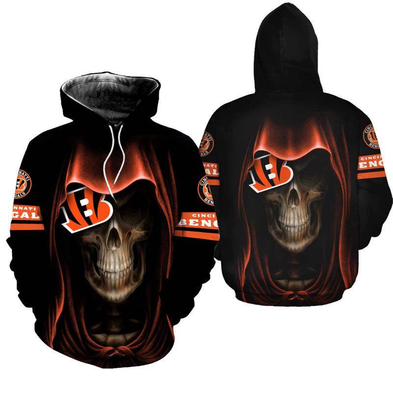 NFL Cincinnati Bengals Limited Edition All Over Print Sweatshirt Zip ...