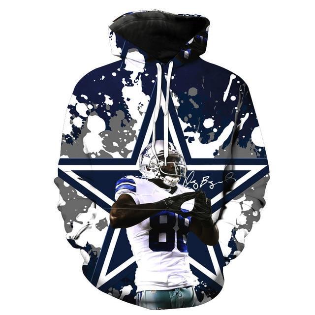 Stocktee Dallas Cowboys Limited Edition Over Print Full 3D Hoodie S ...