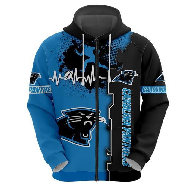 Stocktee Carolina Panthers Limited Edition Over Print Full 3D Zip ...