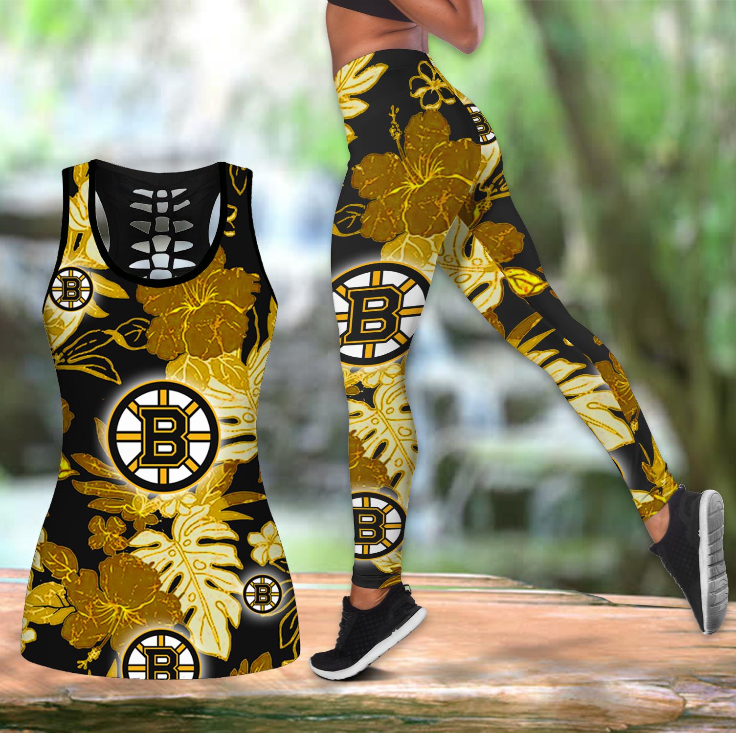 Stocktee Boston Bruins Snoopy Hollow Tanktop & Legging set