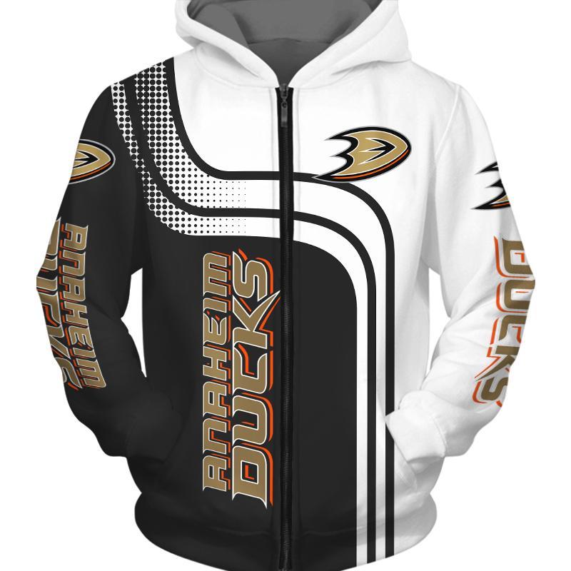 Stocktee Anaheim Ducks Limited Edition Over Print Full 3D Zip Hoodie S ...