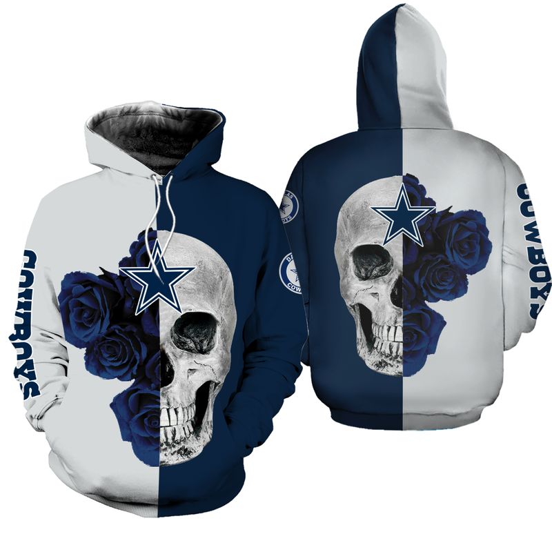 Stocktee Dallas Cowboys Limited Edition All Over Print Zip Hoodie T ...