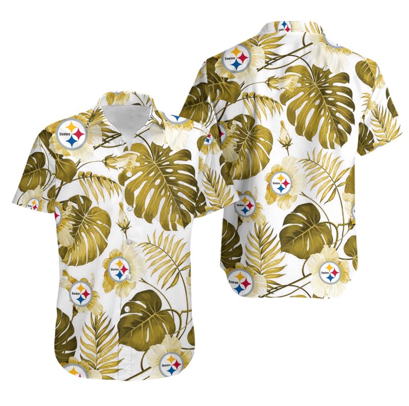 Stocktee Pittsburgh Steelers Tropical Flower Limited Edition Hawaii ...