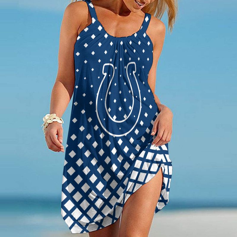 Stocktee Indianapolis Colts Flowers Limited Edition Beach Dress Summer ...