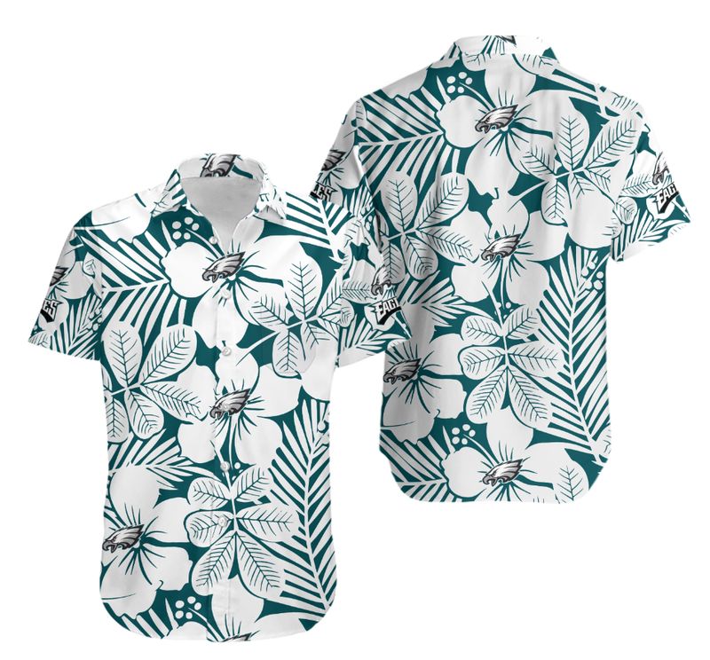 Stocktee Philadelphia Eagles Flower Limited Edition Hawaiian Shirt and ...