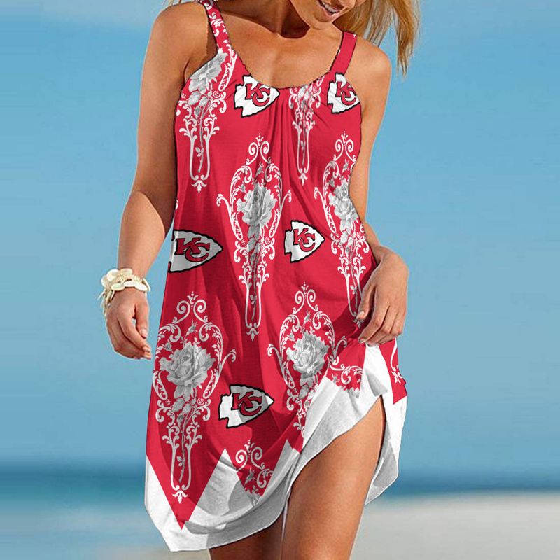 Stocktee Kansas City Chiefs Limited Edition Beach Dress Summer NLA009110