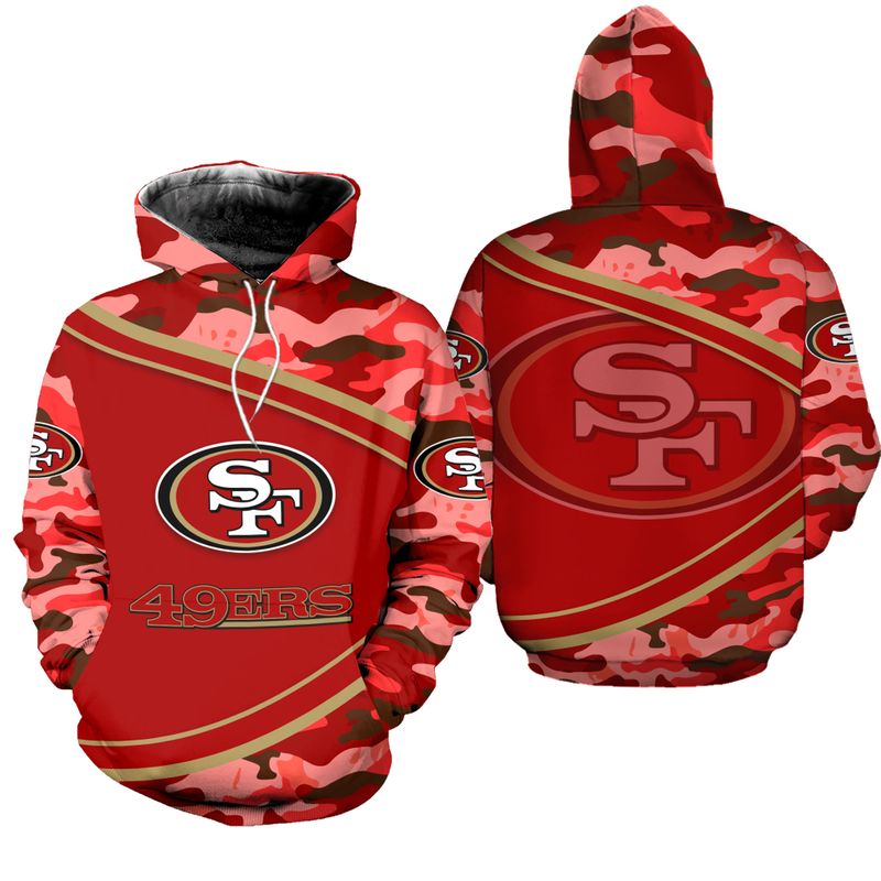 Stocktee San Francisco 49ers Camo Limited Edition All Over Print Hoodie ...