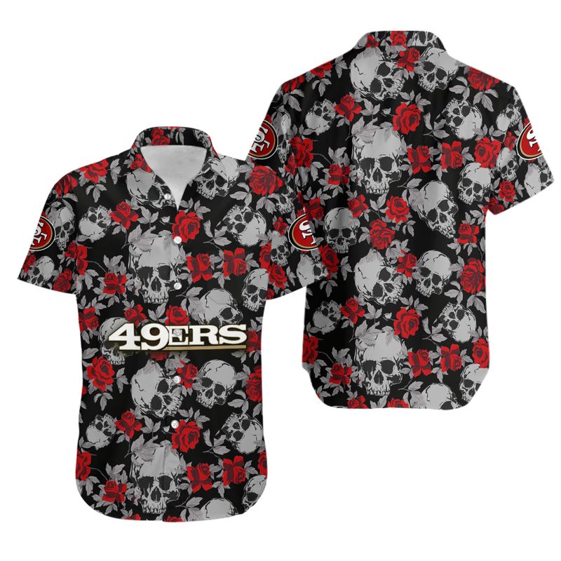 Stocktee San Francisco 49ers Roses And Skull Limited Edition Hawaii ...