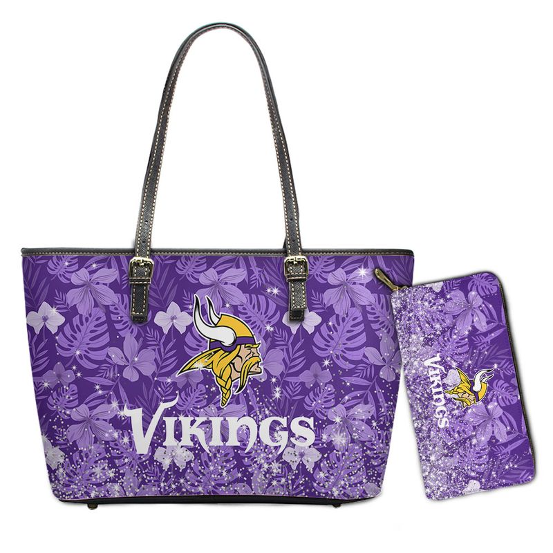 Stocktee Minnesota Vikings Tropical Flowers Pattern Limited Edition ...