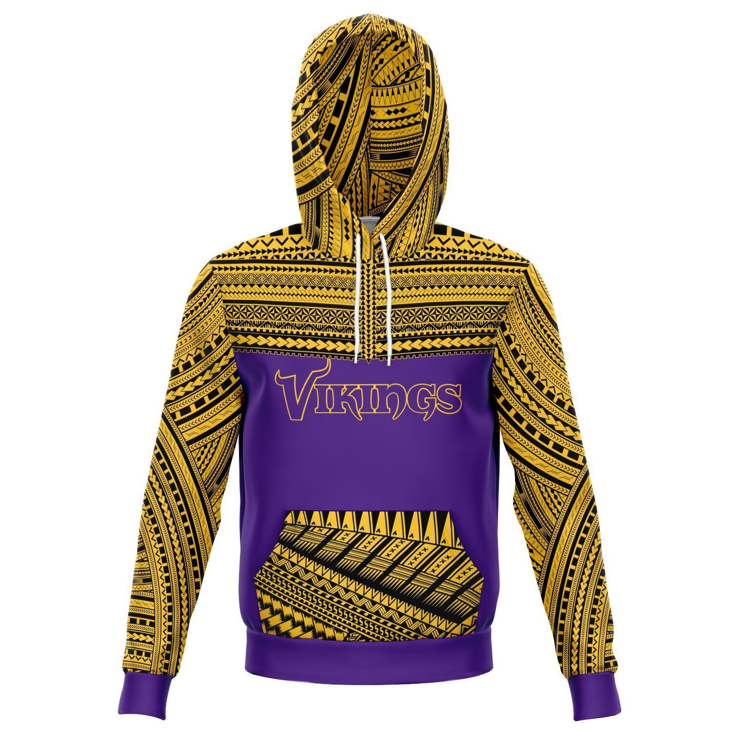 Polynesian Design Pullover Hoodie - Minnesota Vikings GTS010017