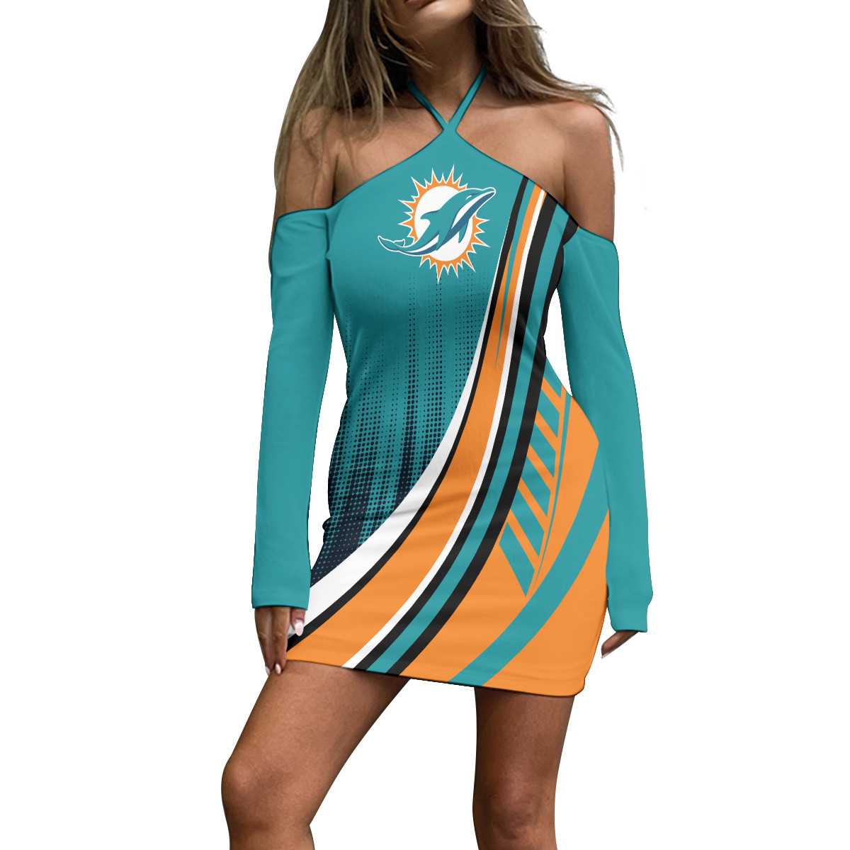 Miami Dolphins Limited Edition Summer All-Over Print Women's Halter ...