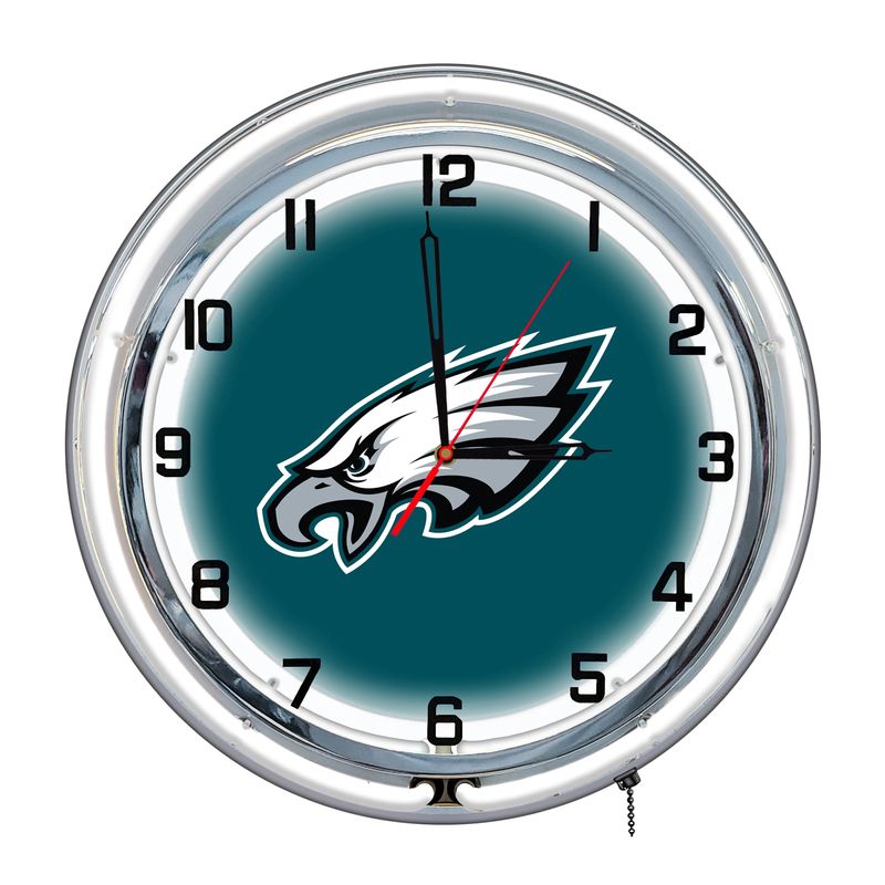 Stocktee Philadelphia Eagles Limited Edition 15in Neon Clock GTS007224