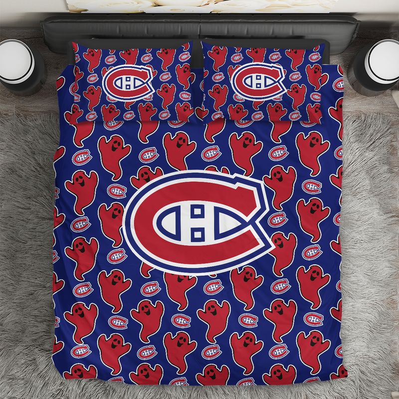 Stocktee Montreal Canadiens Funny Ghosts Pattern Halloween Limited