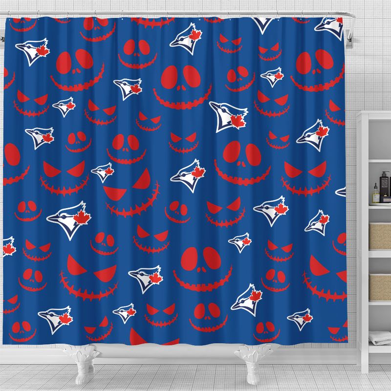 Stocktee Toronto Blue Jays Halloween Evil Smile Pattern Limited Edition
