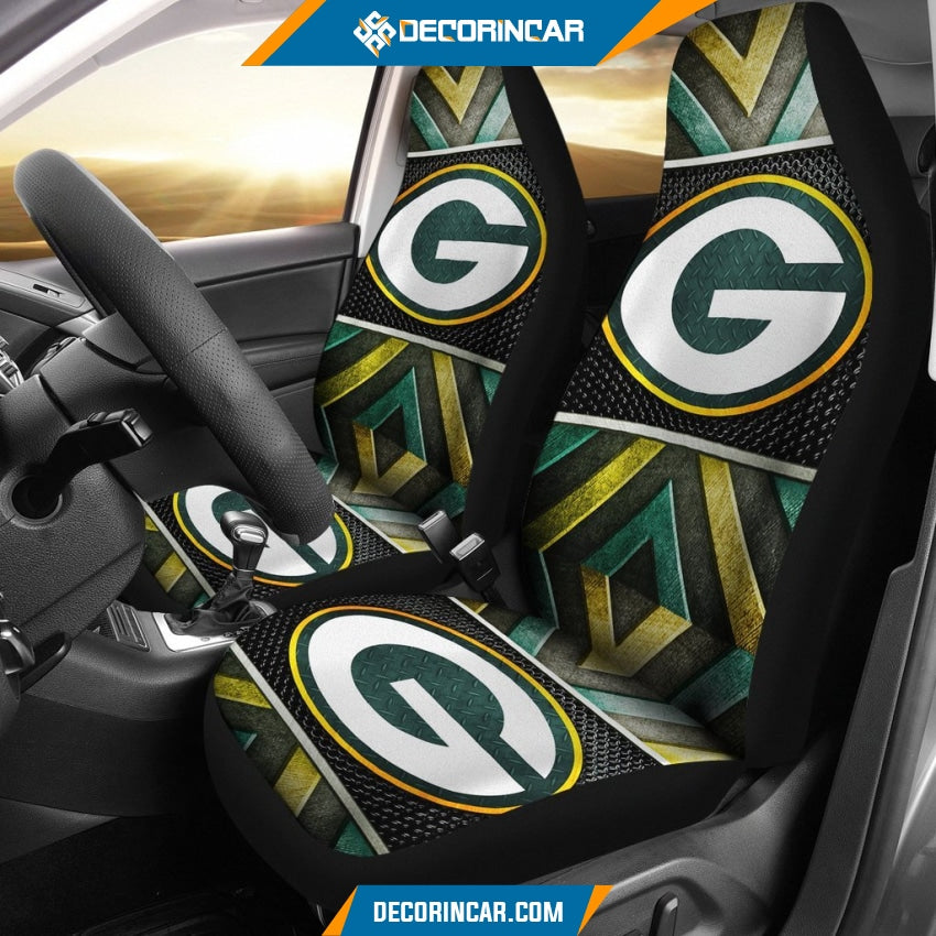 Green Bay Packers Yellow Black Car Seat Covers