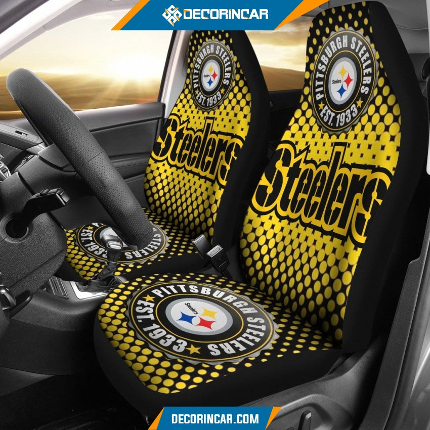 Pittsburgh Steelers NFL Black Golden Limited Edition Car Seat Covers