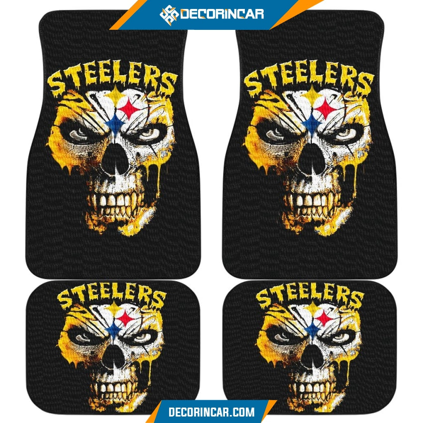 Pittsburgh Steelers NFL Skull King Limited Edition Car Floor Mats