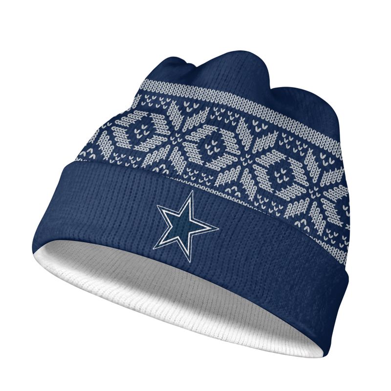 Stocktee Dallas Cowboys Snow Flake Pattern Knitted Beanies Limited Edition NEW060801