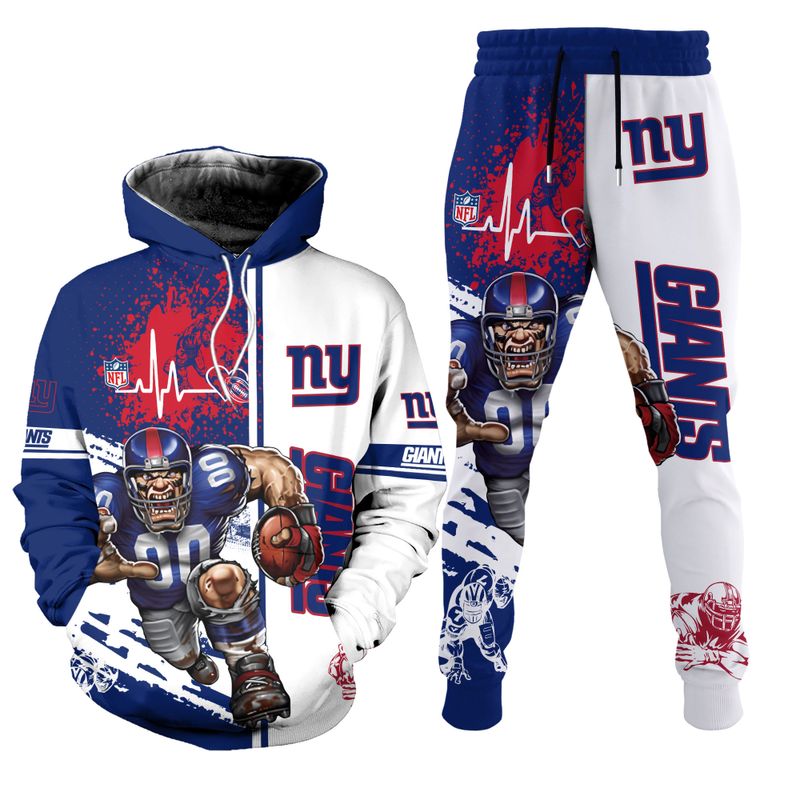 New York Giants Limited Edition All Over Print Combo Hoodie And Joggers ...