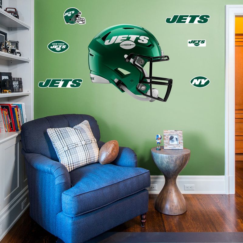 Stocktee New York Jets 2022 Helmet Limited Edition Removable Wall Decal