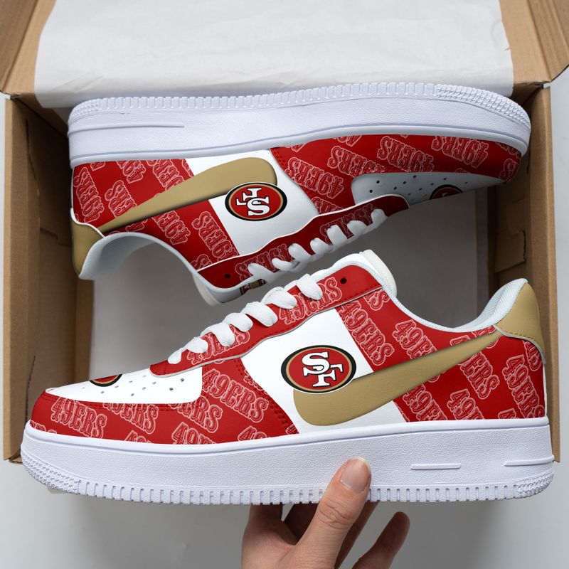 Stocktee San Francisco 49ers Limited Edition White Sole AF1 Sneakers ...