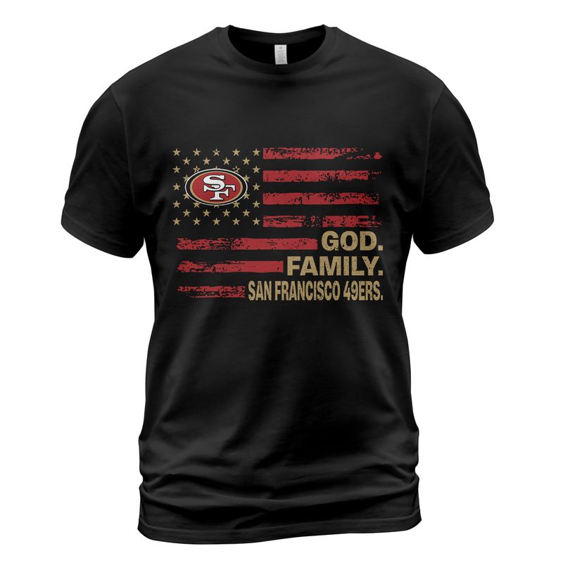Stocktee San Francisco 49ers USA Flag Independence Day 2D Classic ...