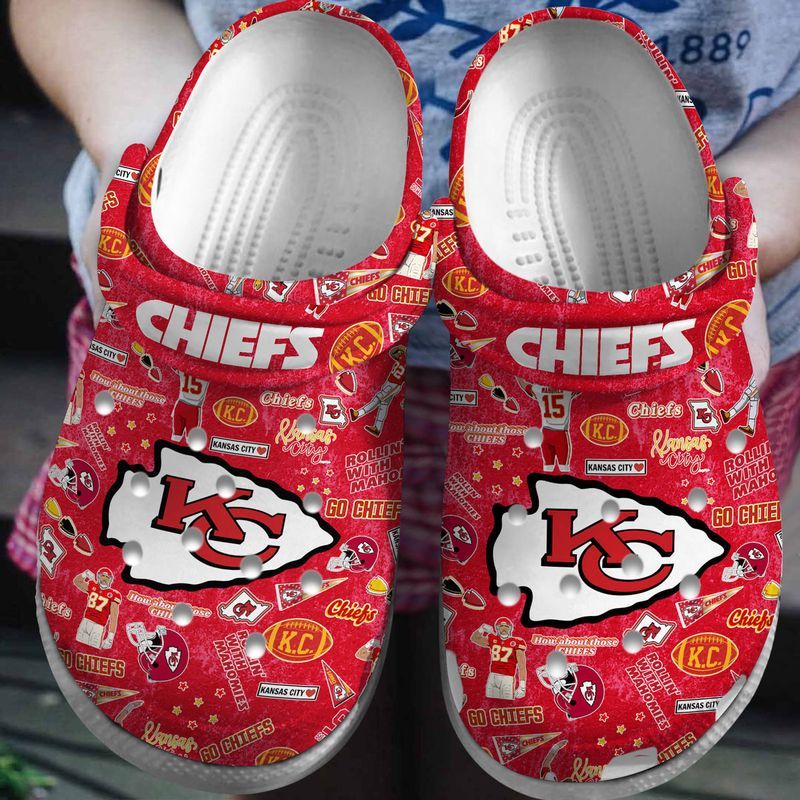 Stocktee Kansas City Chiefs NFL Champions Clogs Shoes For Adults and ...