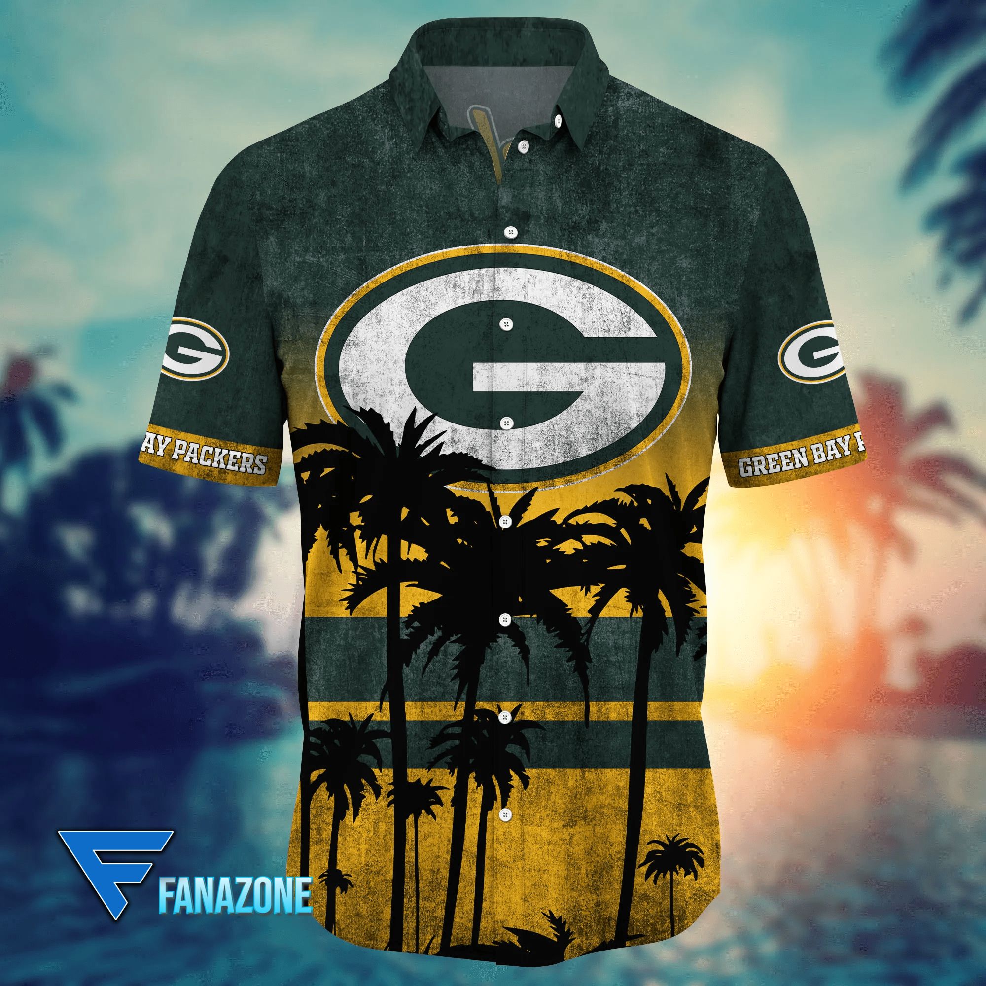 Green Bay Packers NFL Hawaiian Shirt Sunsetstime Aloha Shirt - Trendy Aloha