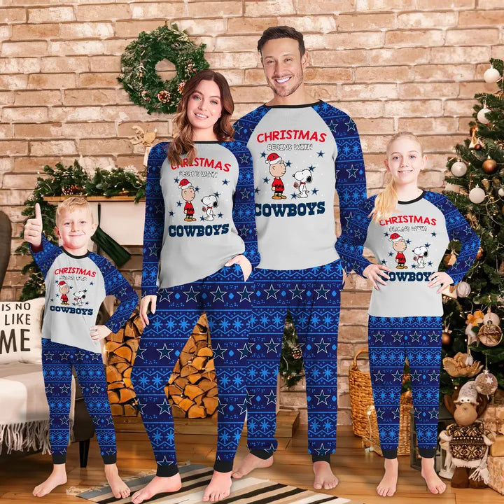 Christmas Begins With Dallas Cowboys Limited Edition Kid & Adult Sizes ...