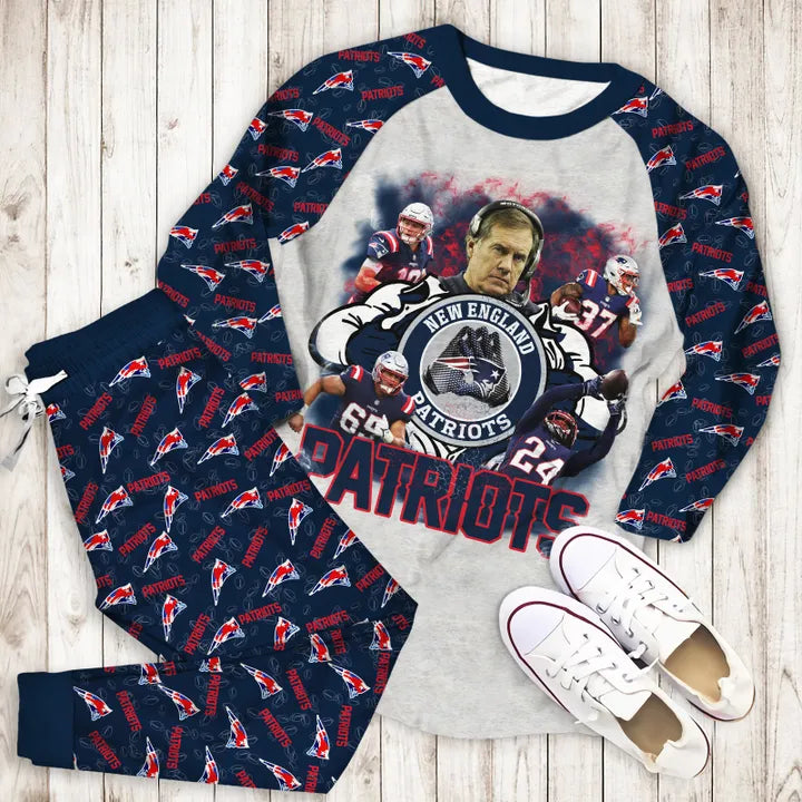 New England Patriots Transfer Limited Edition Kid & Adult Sizes Pajamas Set