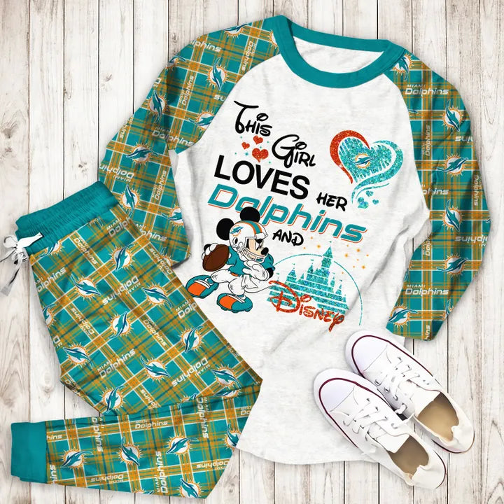 This Girl Loves Her Miami Dolphins Limited Edition Kid & Adult Sizes
